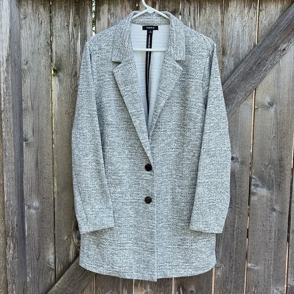 NWOT Torrid Studio Double Knit Boyfriend Blazer Size 2X - Picture 4 of 11